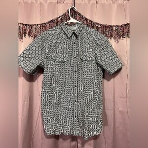 Gibson Black and White Geometric Shirt